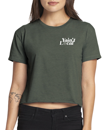 WOMEN'S THANK YOU CROP TEE